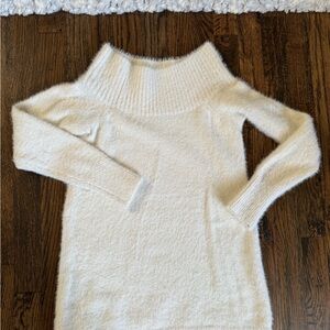 LOFT Ivory off the shoulder Sweater